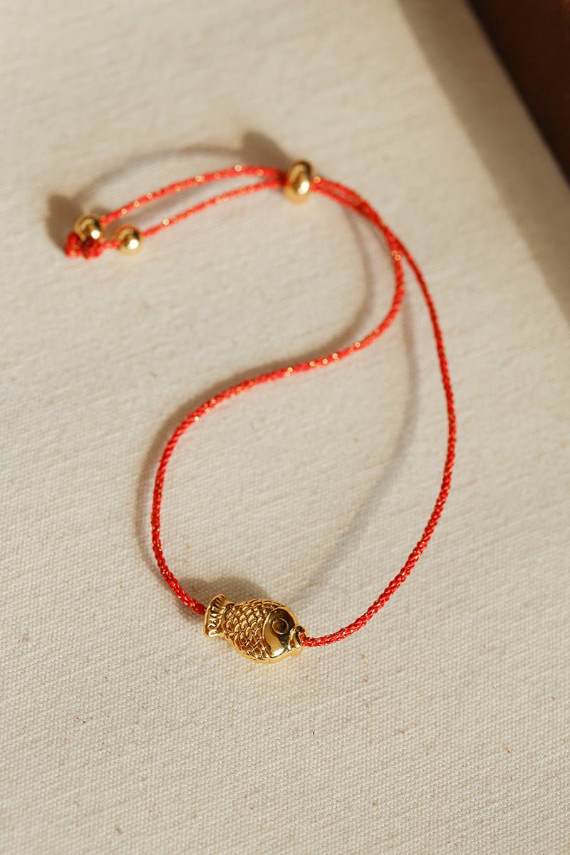 2026 Lucky Koi Red Spinel Red String Bracelet - floysun