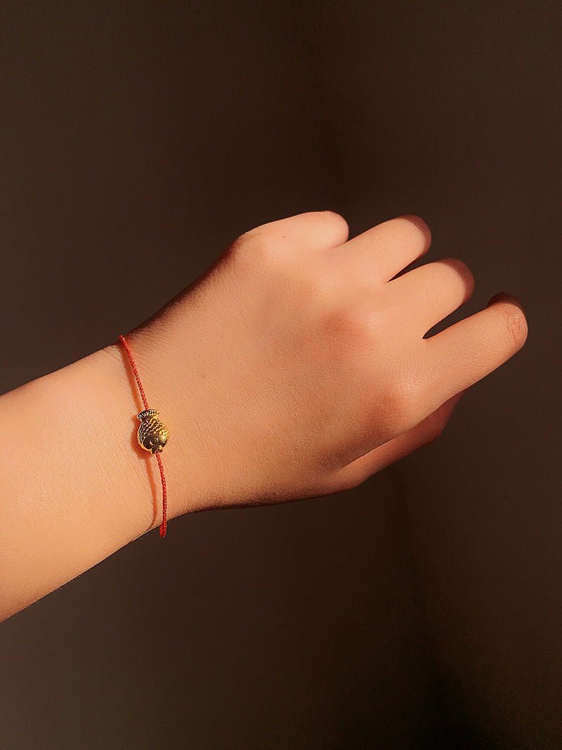 2026 Lucky Koi Red Spinel Red String Bracelet - floysun