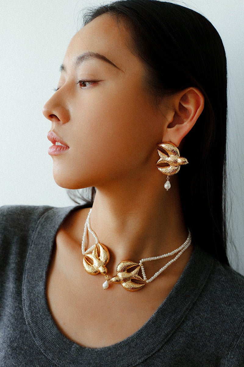 2026 Spring Flying Bird & Dove Necklace - floysun