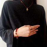 2026 Year of the Horse Red Agate Necklace - floysun