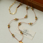 Heart pendant necklace on a jewellery display card