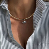 8ct Oversized Oval Solitaire Pendant