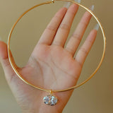 8ct Oversized Oval Solitaire Pendant