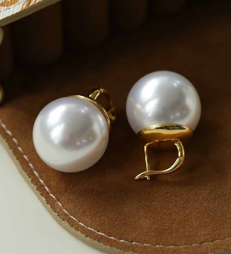 20mm Large Pearl Earrings - floysun