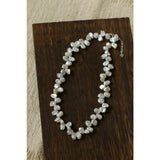 Collier perle d'eau douce naturelle en forme de pétale