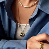 26 Initial Coin Pearl Long Necklace - floysun