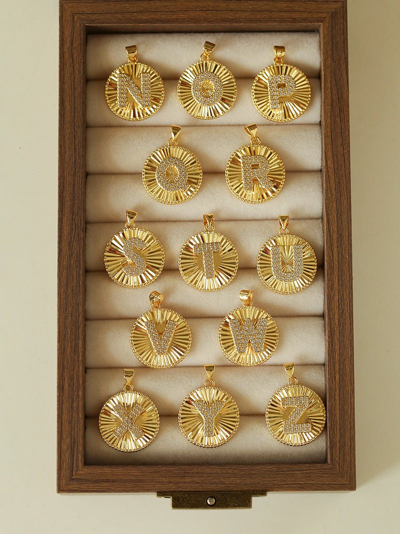 26 Initial Coin Pearl Long Necklace - floysun