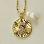 26 Initial Coin Pearl Long Necklace - floysun