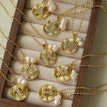 26 Initial Coin Pearl Long Necklace - floysun