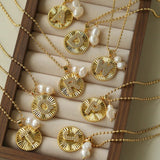 26 Initial Coin Pearl Long Necklace - floysun