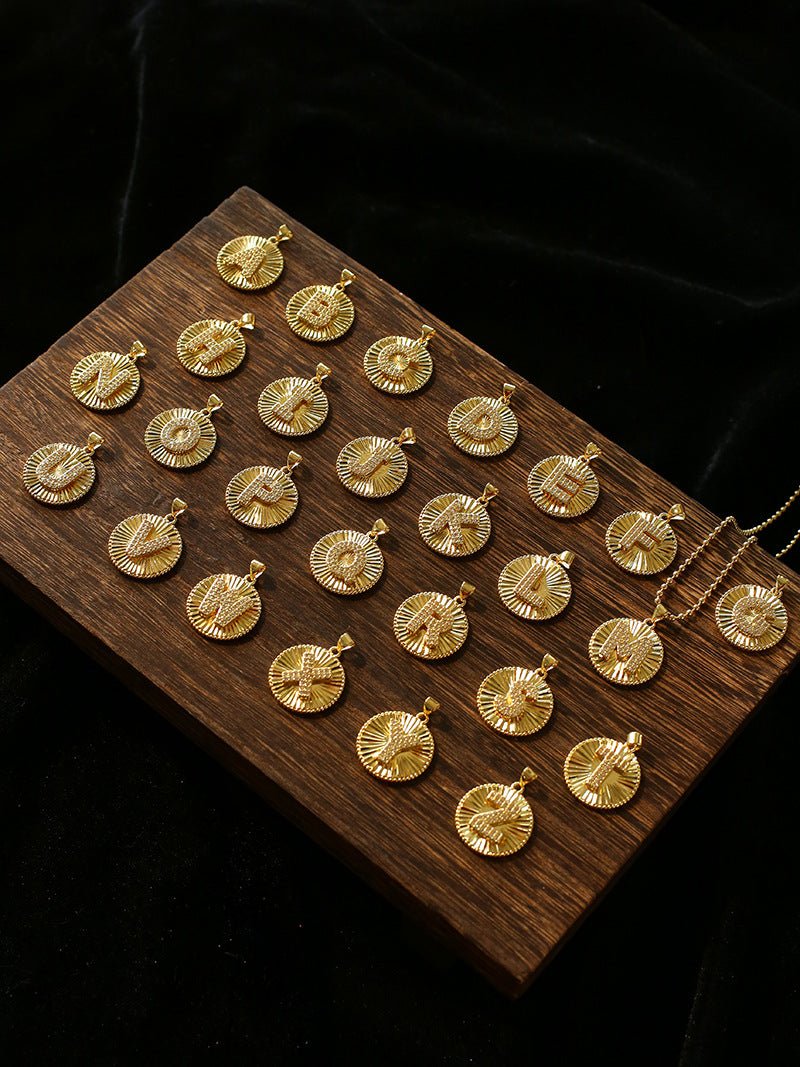 26 Initial Coin Pearl Long Necklace - floysun