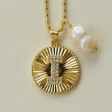 26 Initial Coin Pearl Long Necklace - floysun