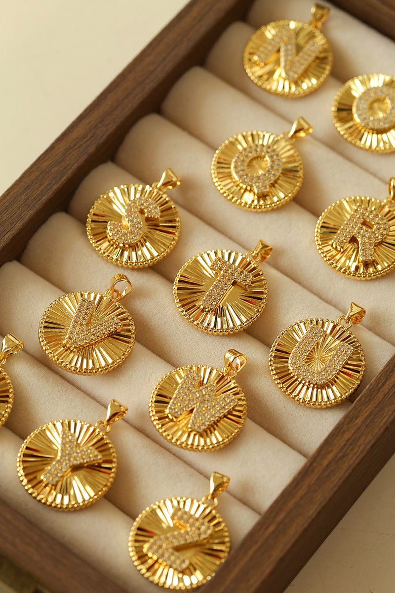 26 Initial Coin Pearl Long Necklace - floysun