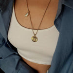 26 Initial Coin Pearl Long Necklace - floysun