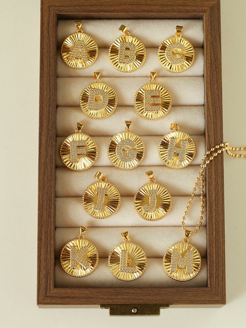 26 Initial Coin Pearl Long Necklace - floysun