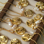 26 Initial Coin Pearl Long Necklace - floysun