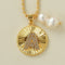 26 Initial Coin Pearl Long Necklace - floysun