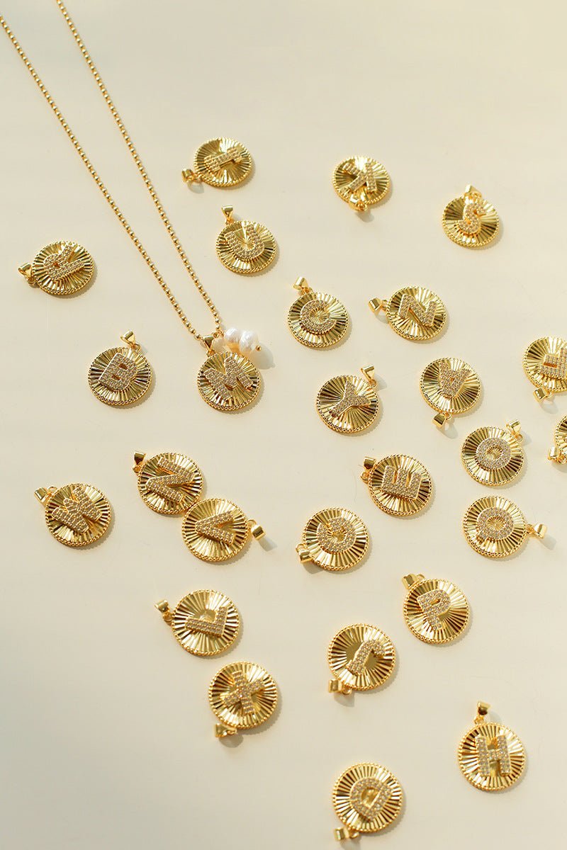 26 Initial Coin Pearl Long Necklace - floysun