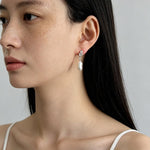 3 Styles Cubic Zirconia Baroque Pearl Drop Earrings - floysun