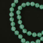 Natural Green Aventurine Beaded Necklace - close-up detail | Floysun