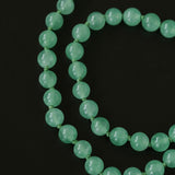 Natural Green Aventurine Beaded Necklace - close-up detail | Floysun