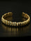 3D Sculpted Seashell Texture Open Cuff Bangle - floysun