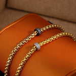 5A CZ Pavé Barrel Link Bracelet - floysun