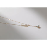 Y-chain Pearl Pendant Necklace
