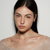 Y-chain Pearl Pendant Necklace