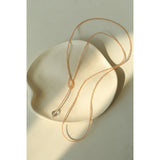 Collier long perlé en cristal coloré