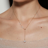Y-chain Pearl Pendant Necklace