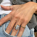 8.08ct Oversized Oval Solitaire Statement Ring - floysun