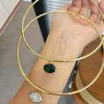 8ct Oversized Oval Solitaire Pendant - floysun