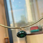 8ct Oversized Oval Solitaire Pendant - floysun