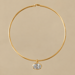 8ct Oversized Oval Solitaire Pendant - floysun