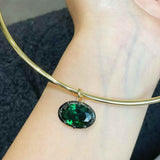 8ct Oversized Oval Solitaire Pendant - floysun