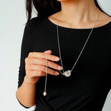 925 Silver Baroque Y Long Necklace - floysun