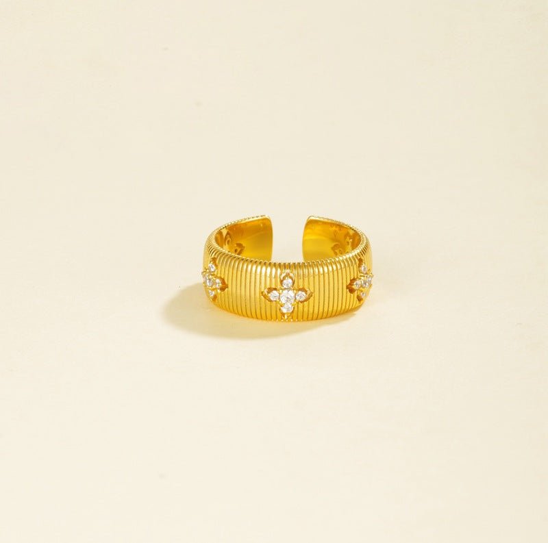 925 Silver Clover Ring - floysun
