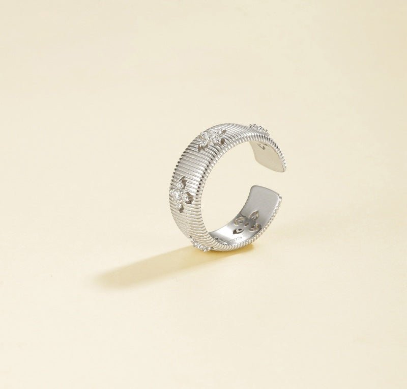 925 Silver Clover Ring - floysun