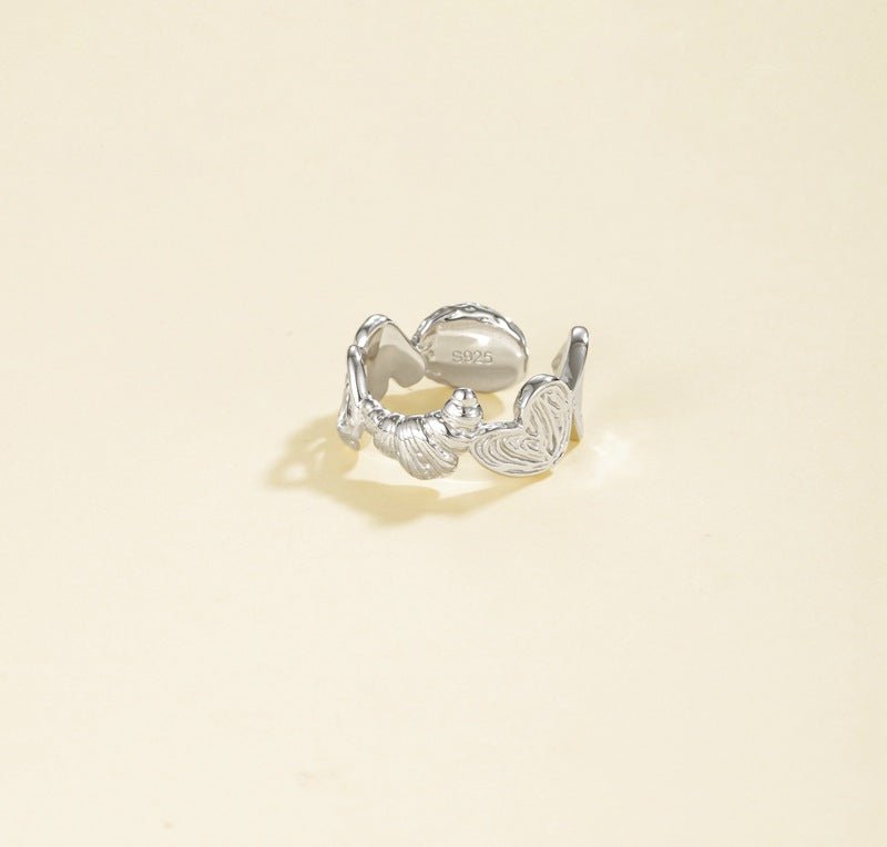 925 Silver Croissant Ring - floysun