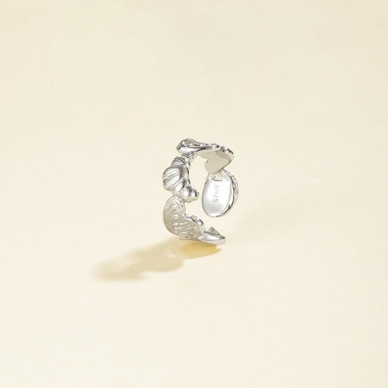 925 Silver Croissant Ring - floysun