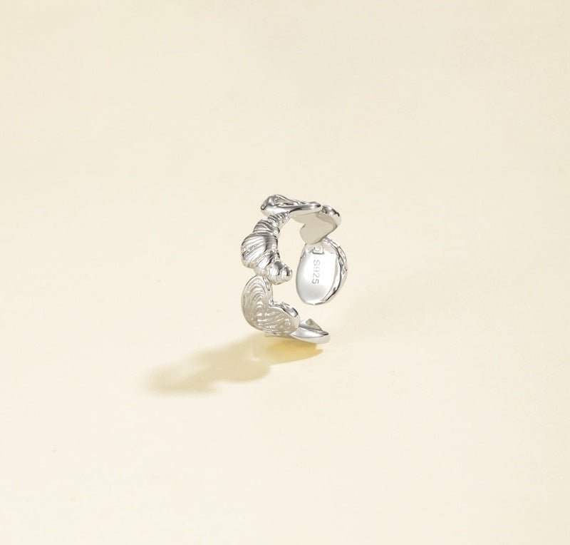 925 Silver Croissant Ring - floysun