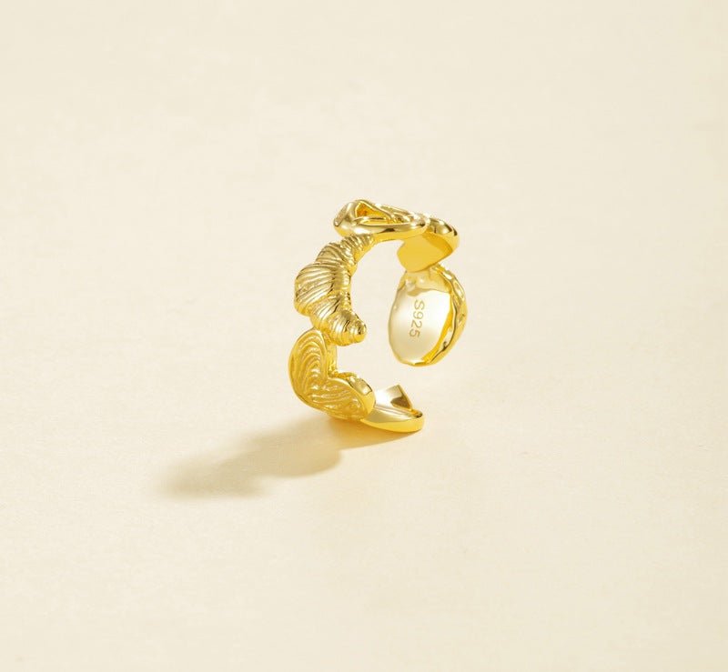925 Silver Croissant Ring - floysun