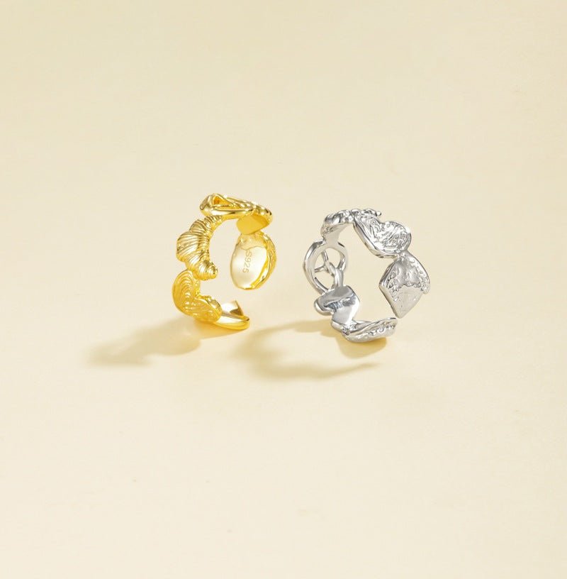 925 Silver Croissant Ring - floysun