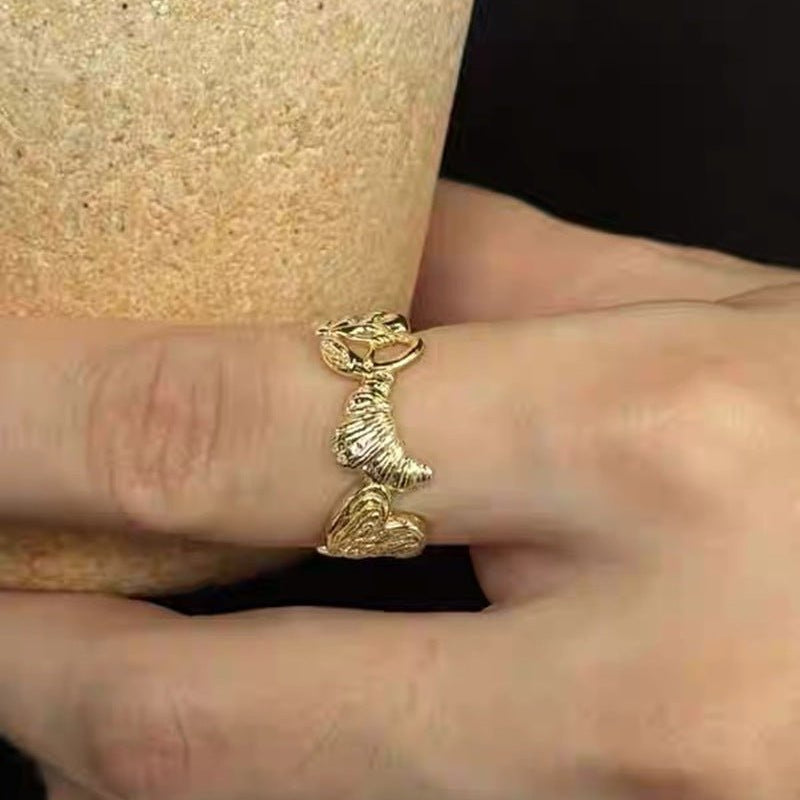 925 Silver Croissant Ring - floysun