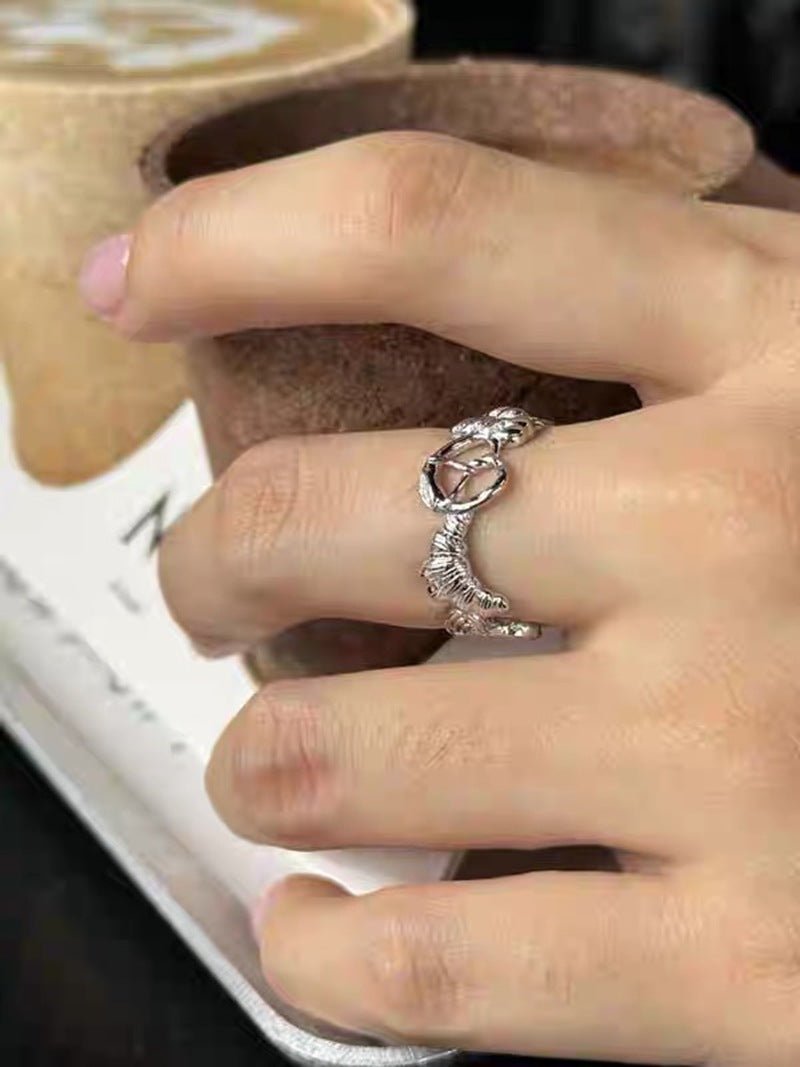 925 Silver Croissant Ring - floysun