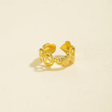 925 Silver Croissant Ring - floysun
