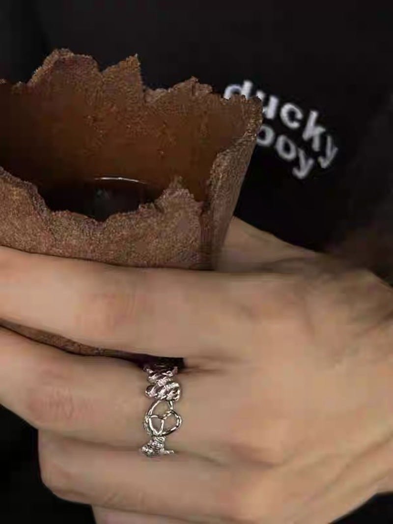 925 Silver Croissant Ring - floysun