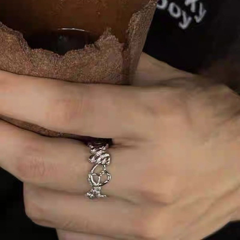 925 Silver Croissant Ring - floysun