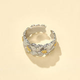 925 Silver Dogwood Flower Ring - floysun